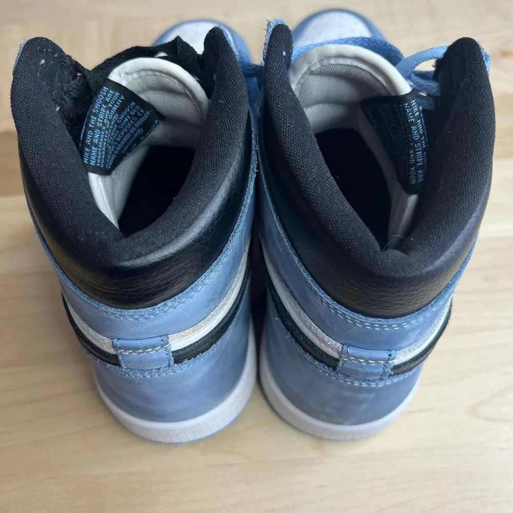 Nike Air Jordan 1 High OG University Blue Black White Men Sz 8‎ 555088-134